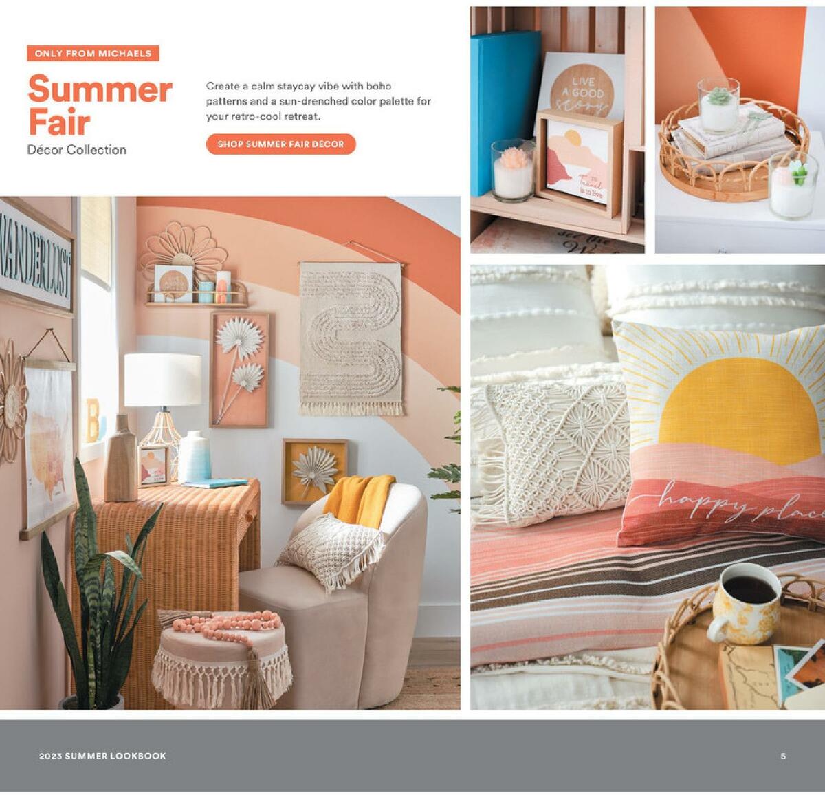 Michaels Summer Look Book Weekly Ad from April 17