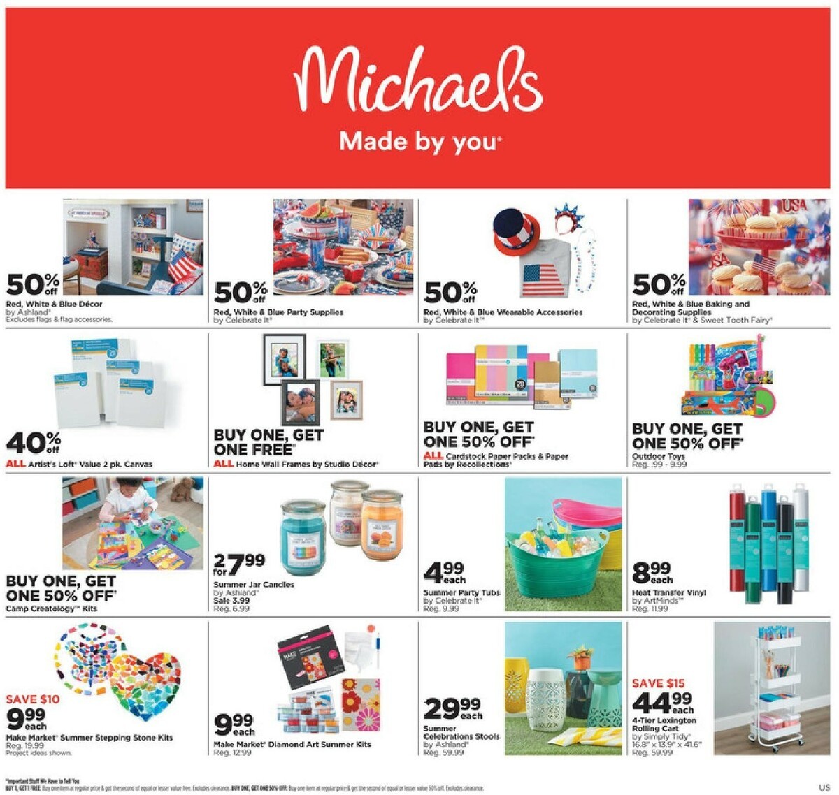 Michaels Weekly Ad from June 19