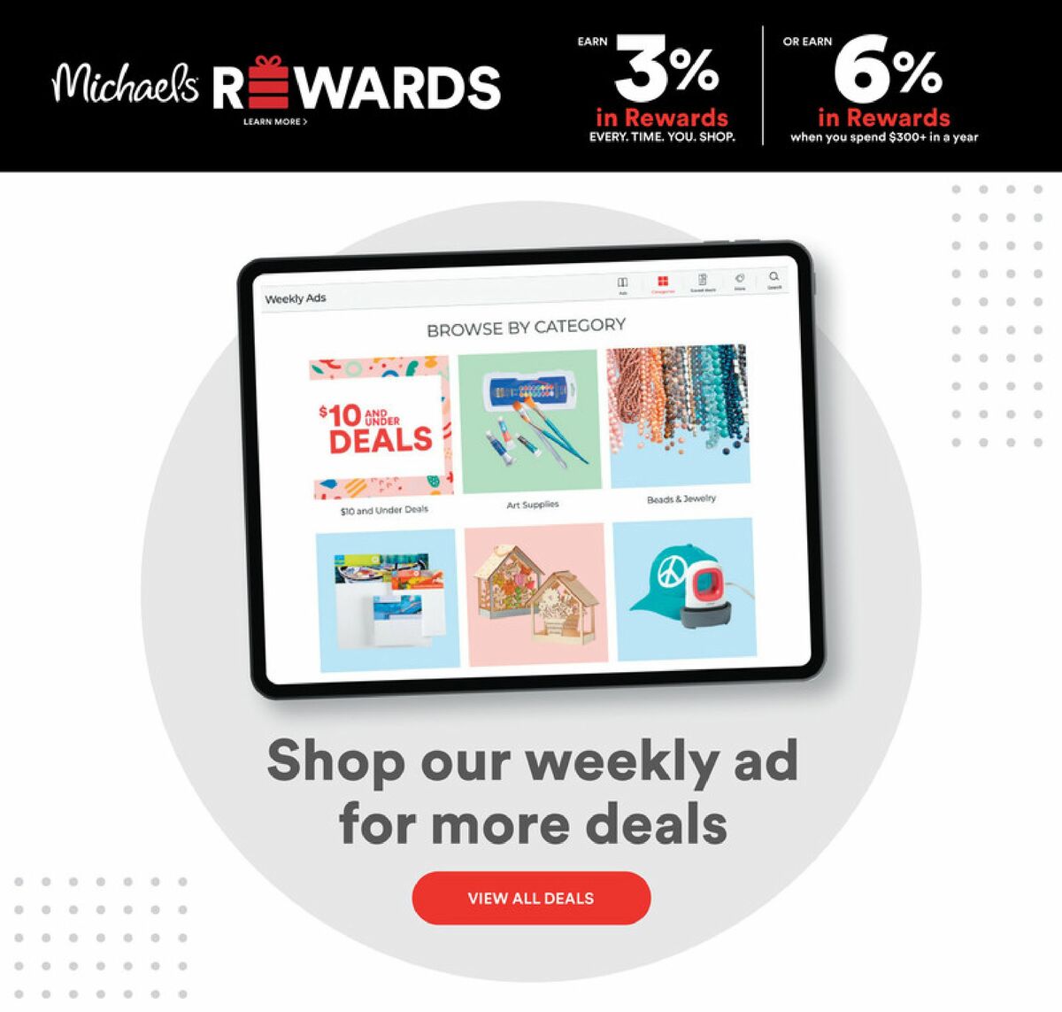 Michaels Weekly Ad from August 13