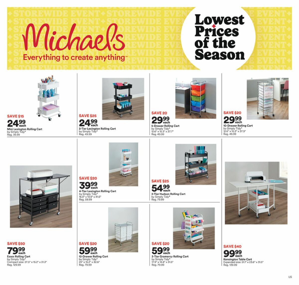 Michaels Weekly Ad from September 15