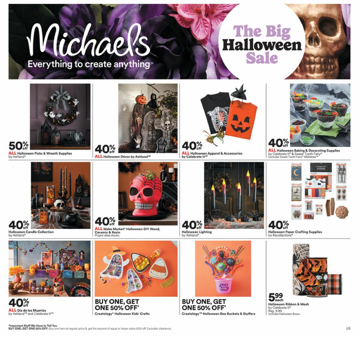Michaels Weekly Ad from September 25