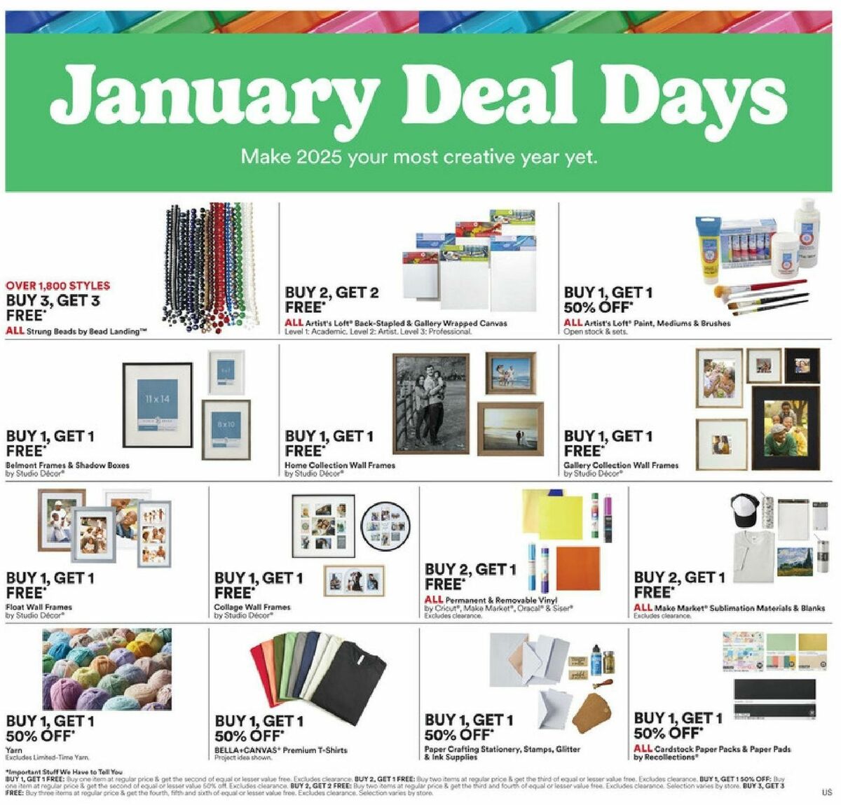 Michaels Weekly Ad from January 19