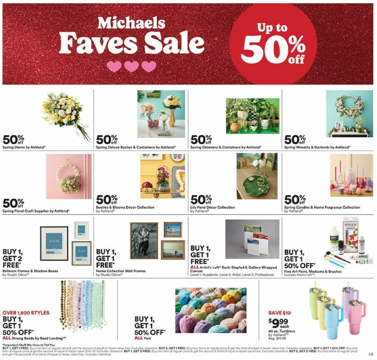 Michaels Weekly Ad from March 16