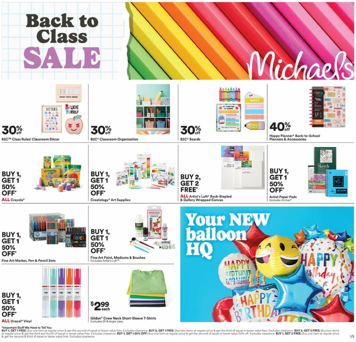 Michaels Weekly Ad from July 27