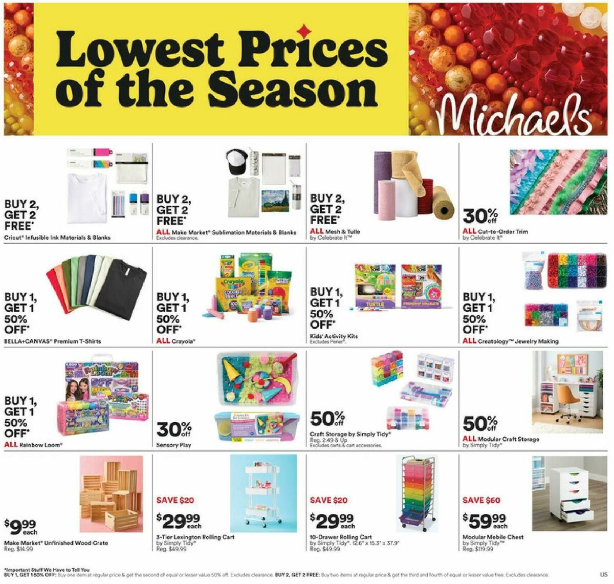 Michaels Weekly Ad from September 12