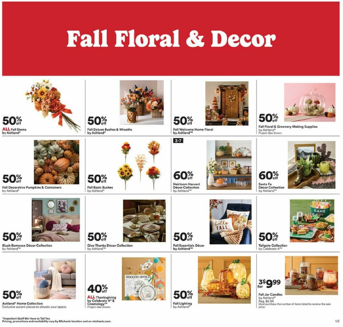 Michaels Weekly Ad from October 12