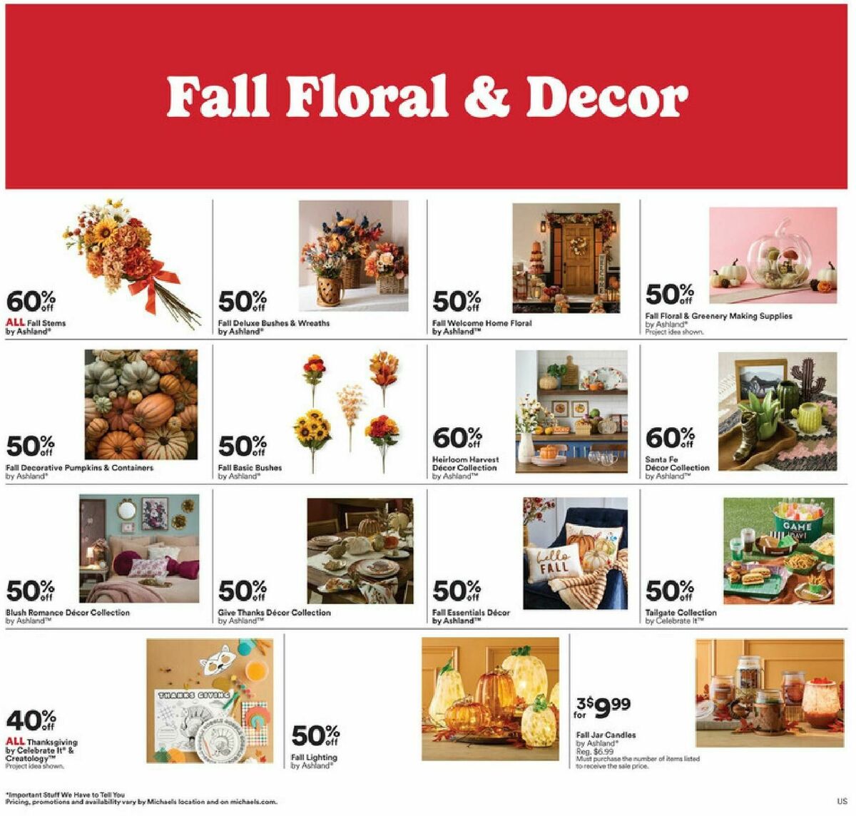 Michaels Weekly Ad from October 19