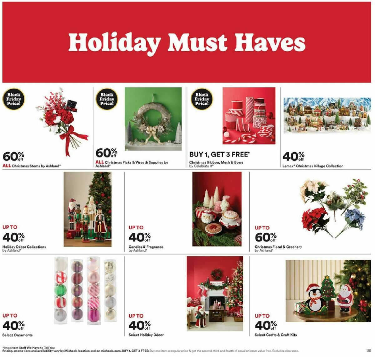 Michaels Weekly Ad from November 2