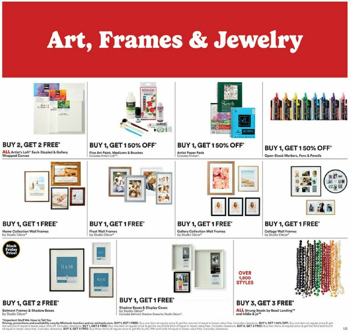 Michaels Weekly Ad from November 9