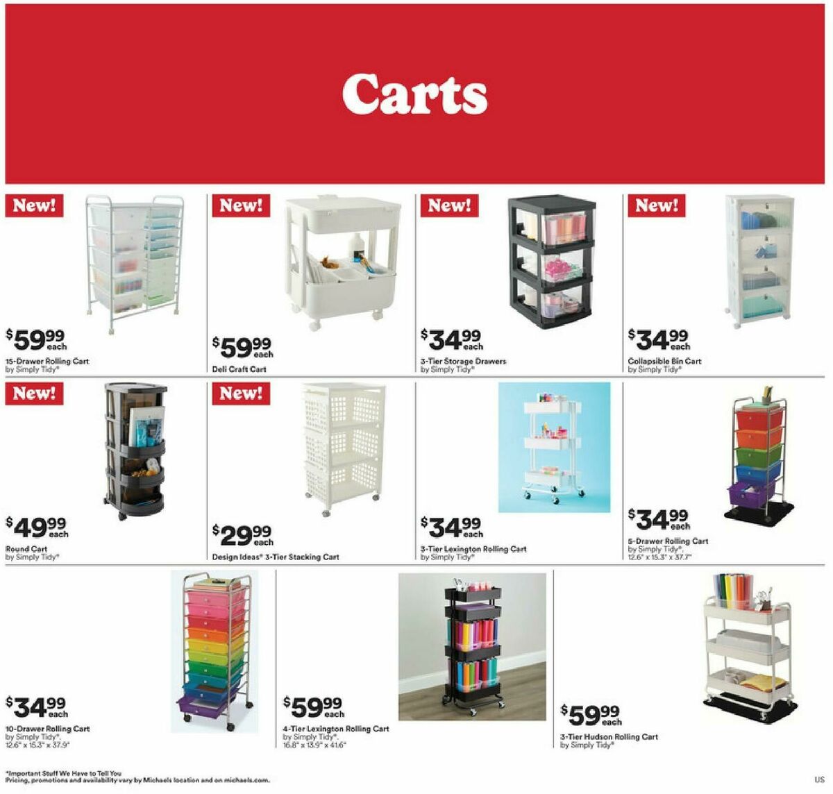 Michaels Weekly Ad from January 4