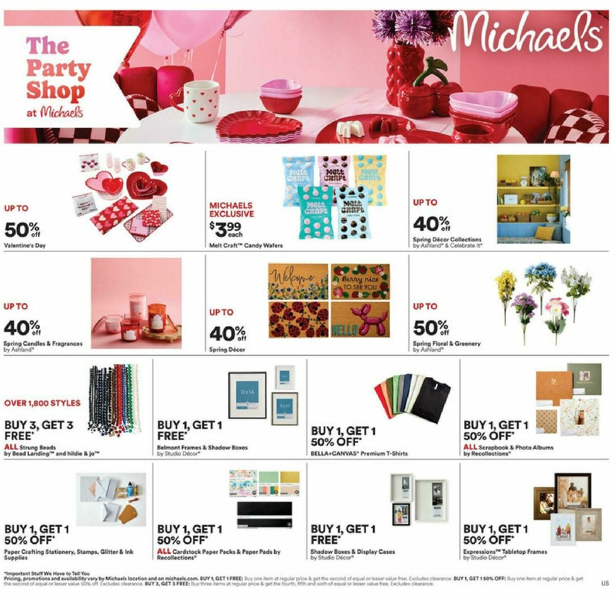 Michaels Weekly Ad from February 1