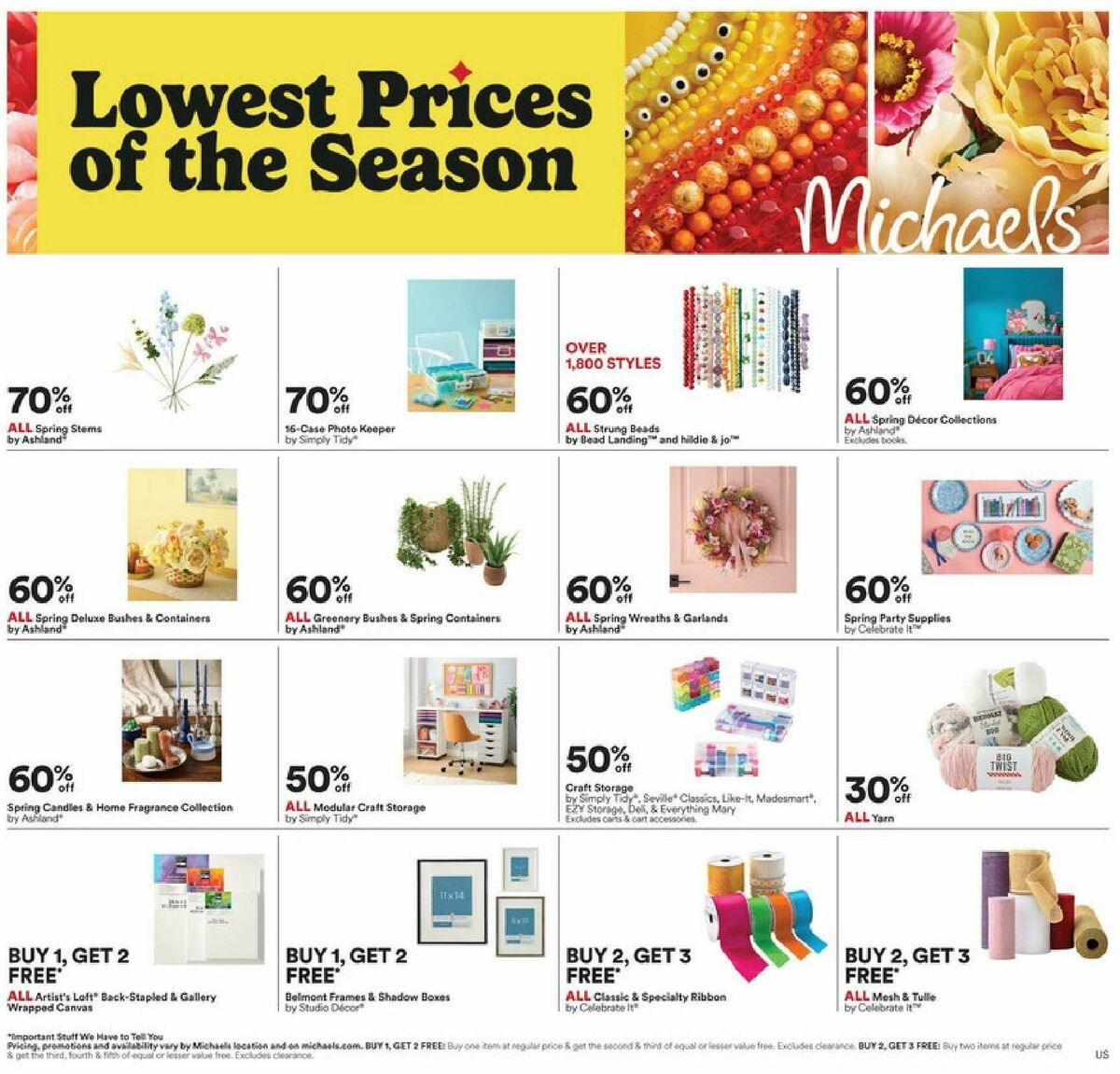 Michaels Weekly Ad from March 15