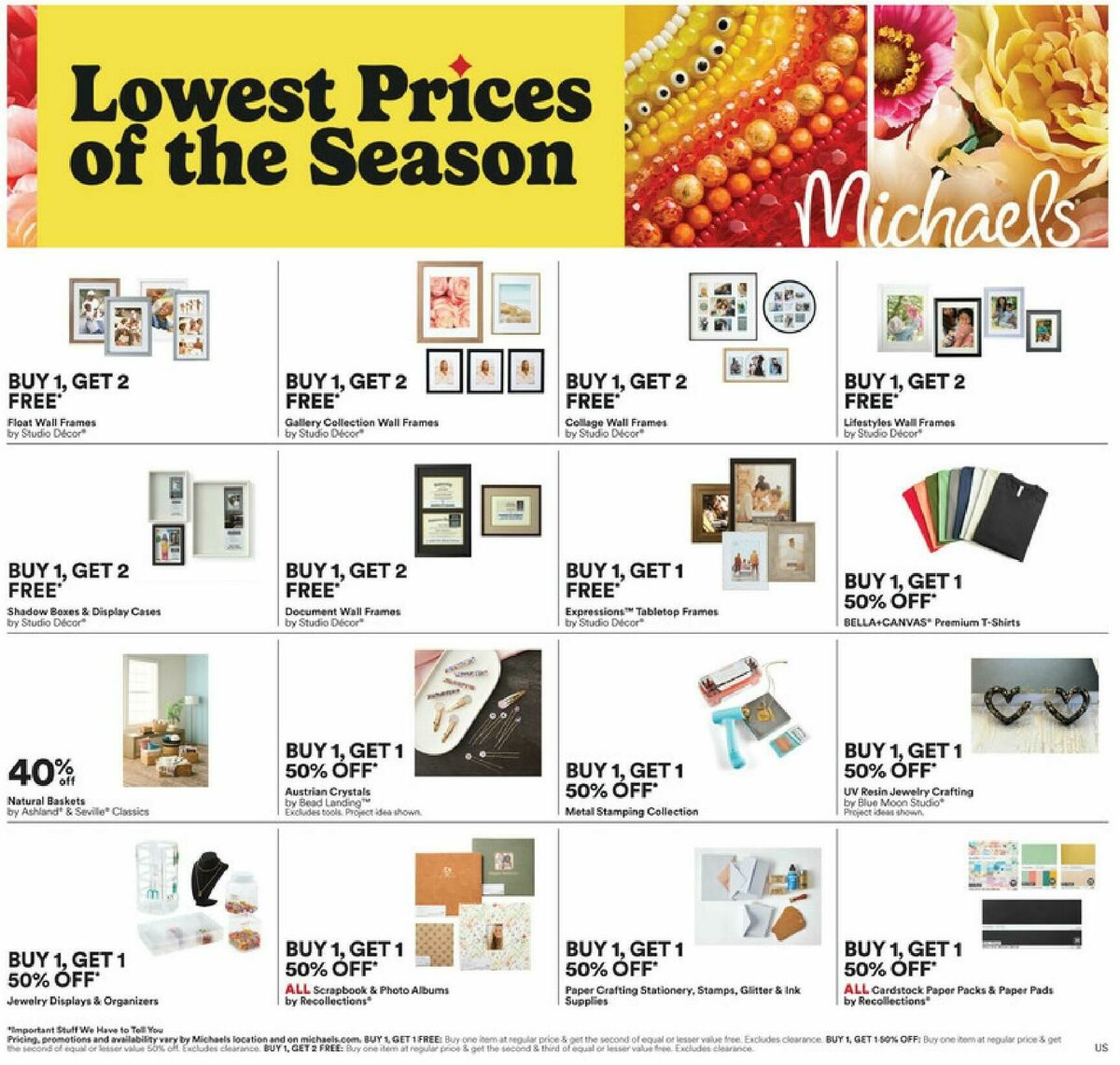 Michaels Weekly Ad from March 15