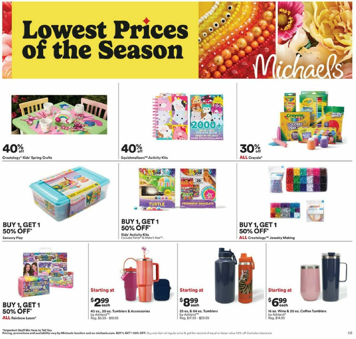Michaels Weekly Ad from March 15