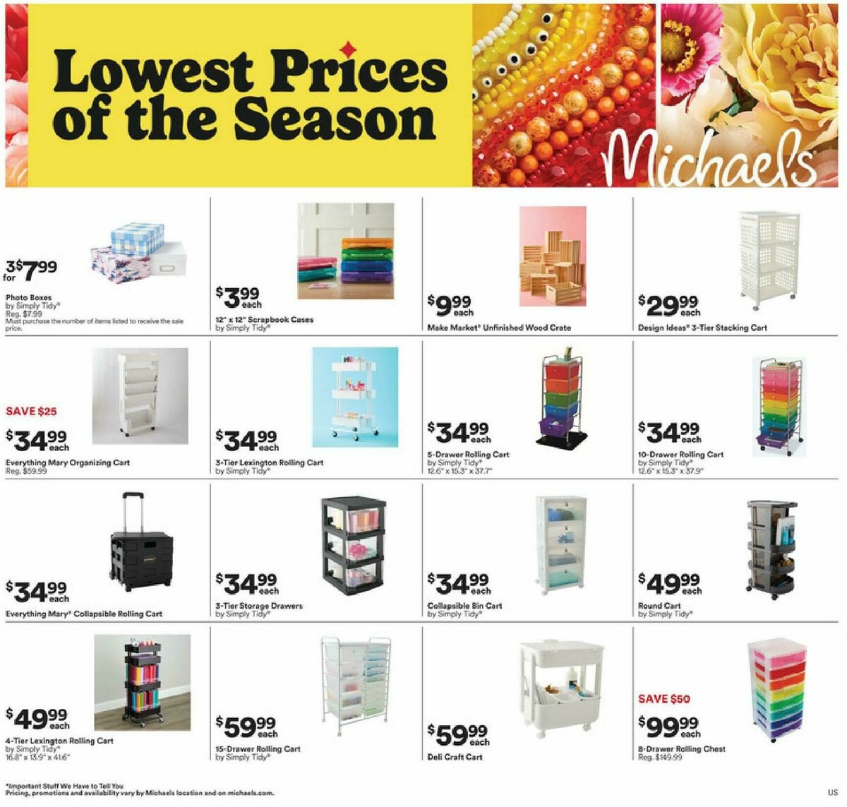 Michaels Weekly Ad from March 15