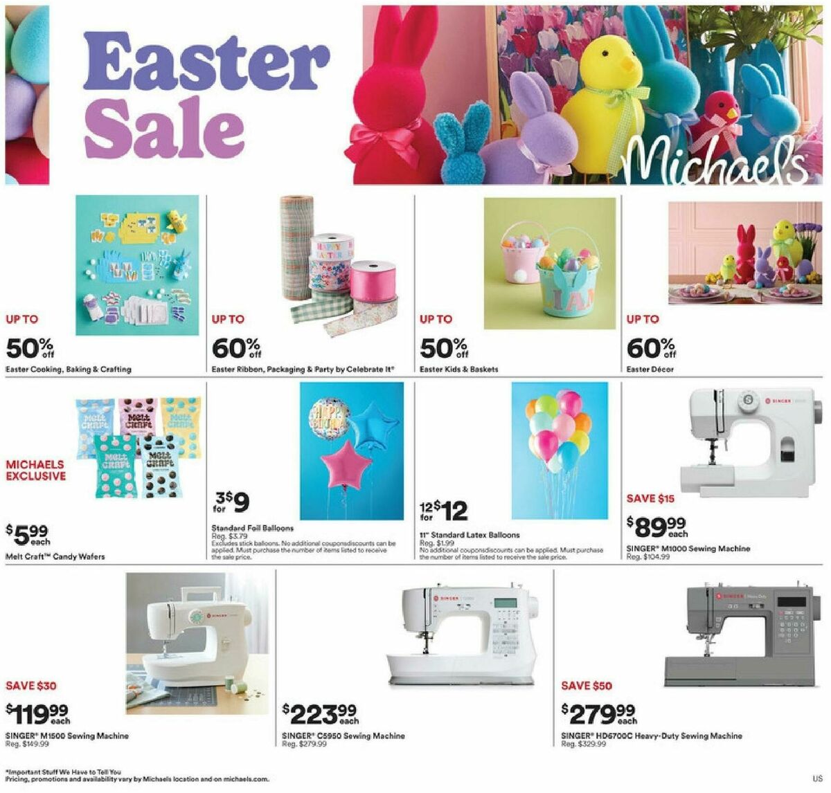 Michaels Weekly Ad from March 22