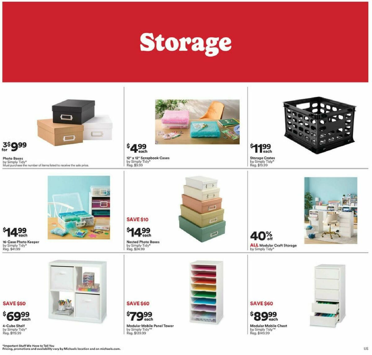 Michaels Weekly Ad from March 29
