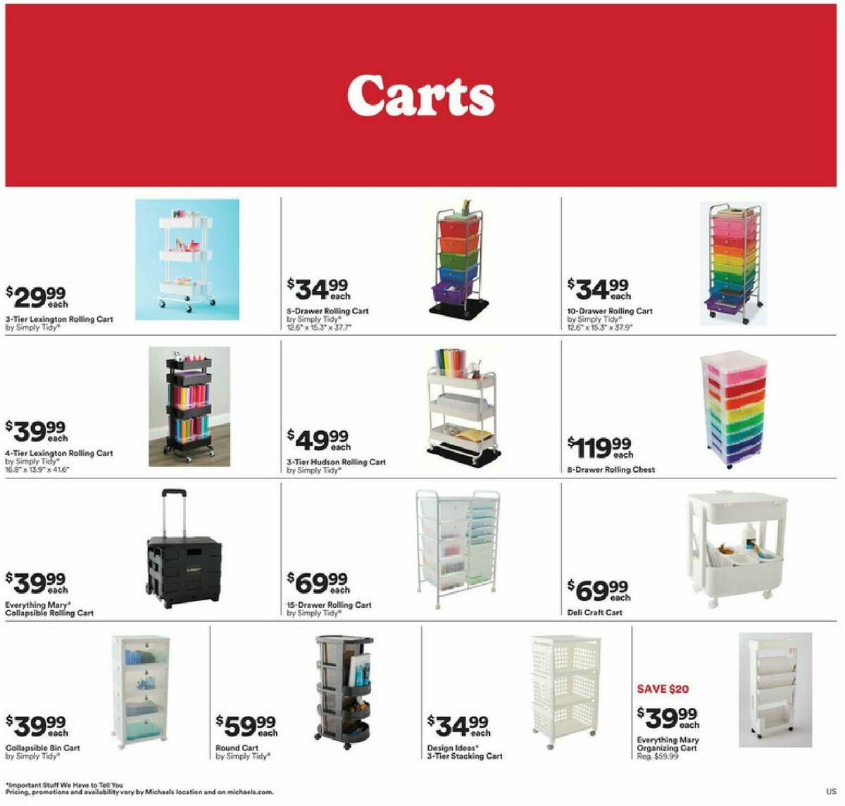 Michaels Weekly Ad from April 19