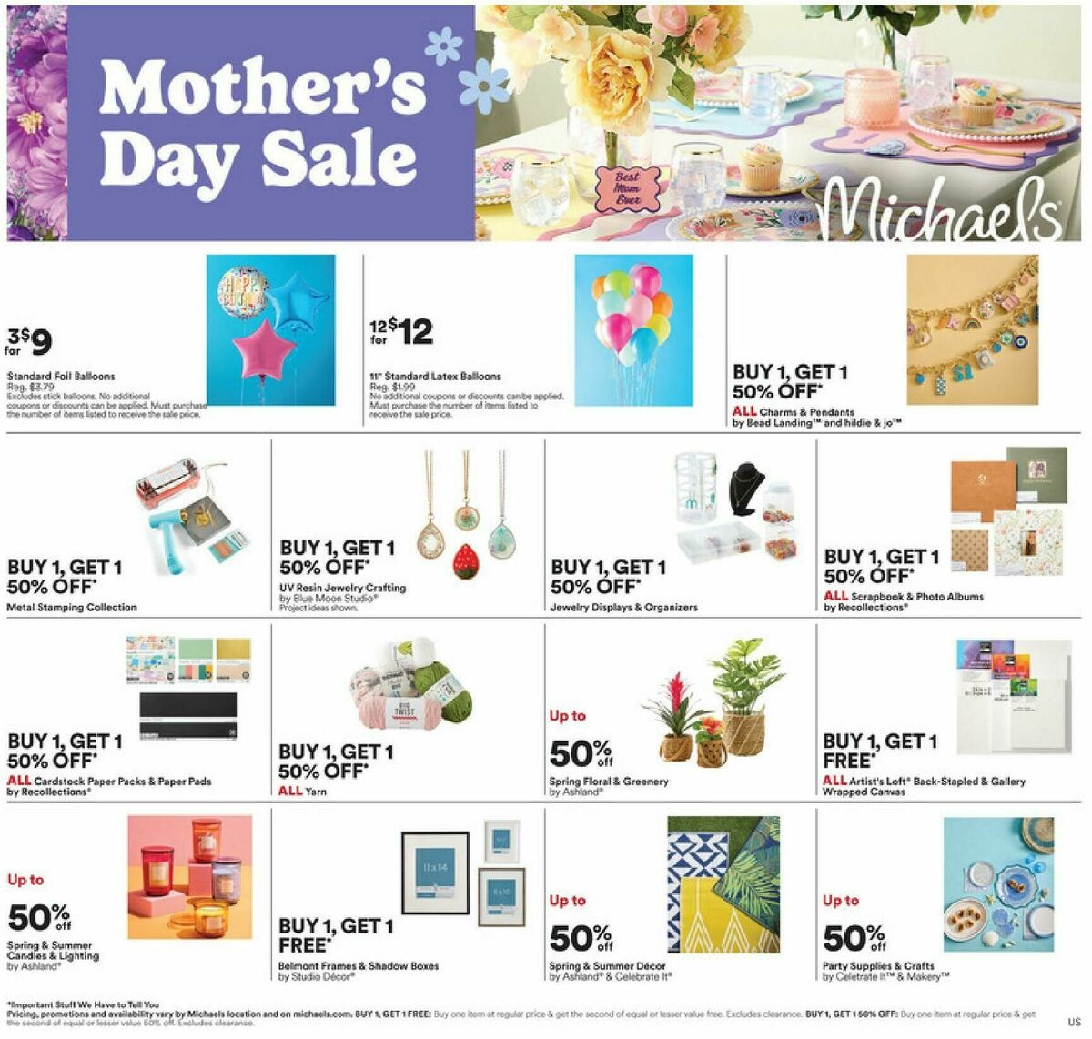 Michaels Weekly Ad from April 26