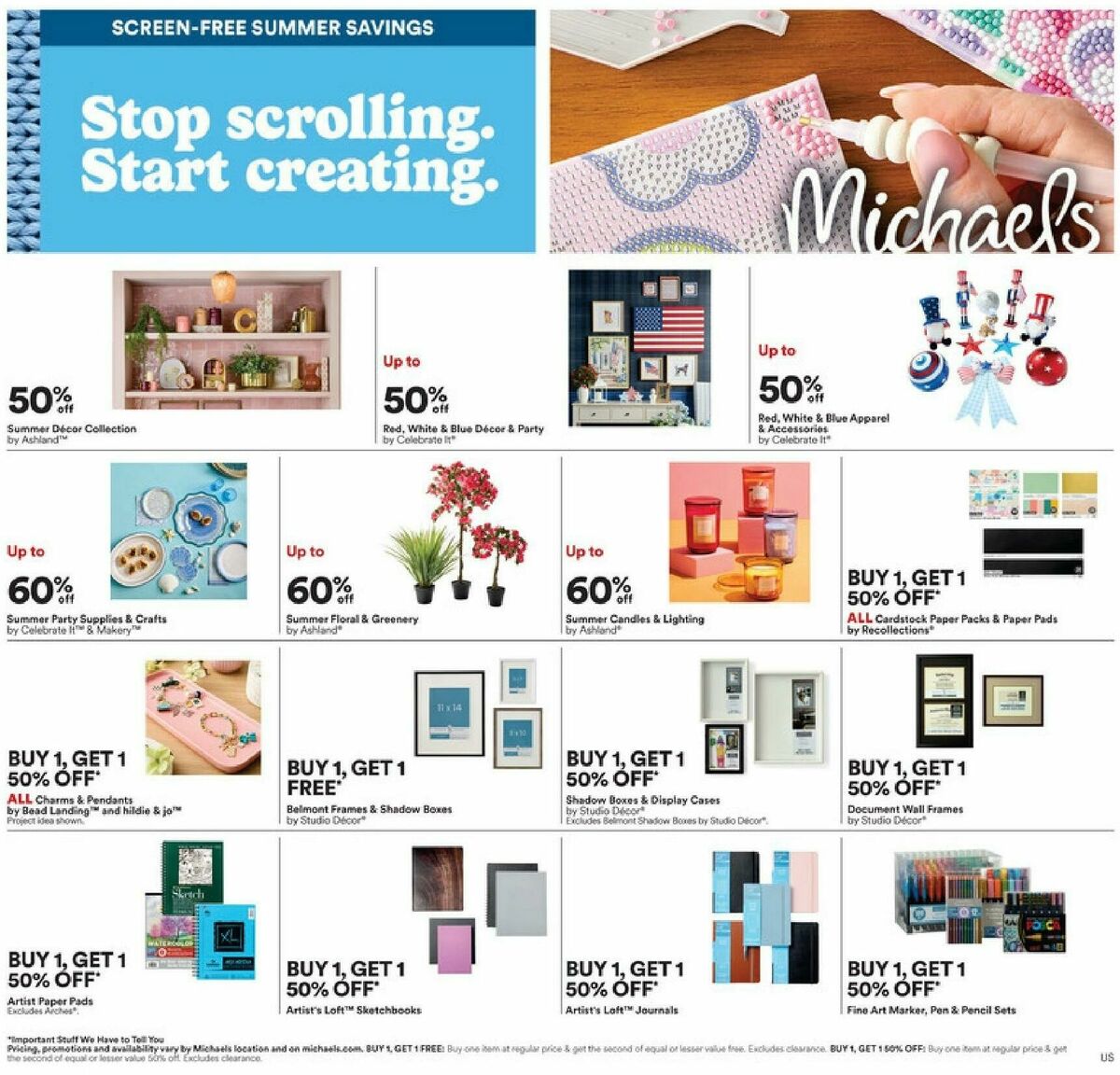Michaels Weekly Ad from June 28