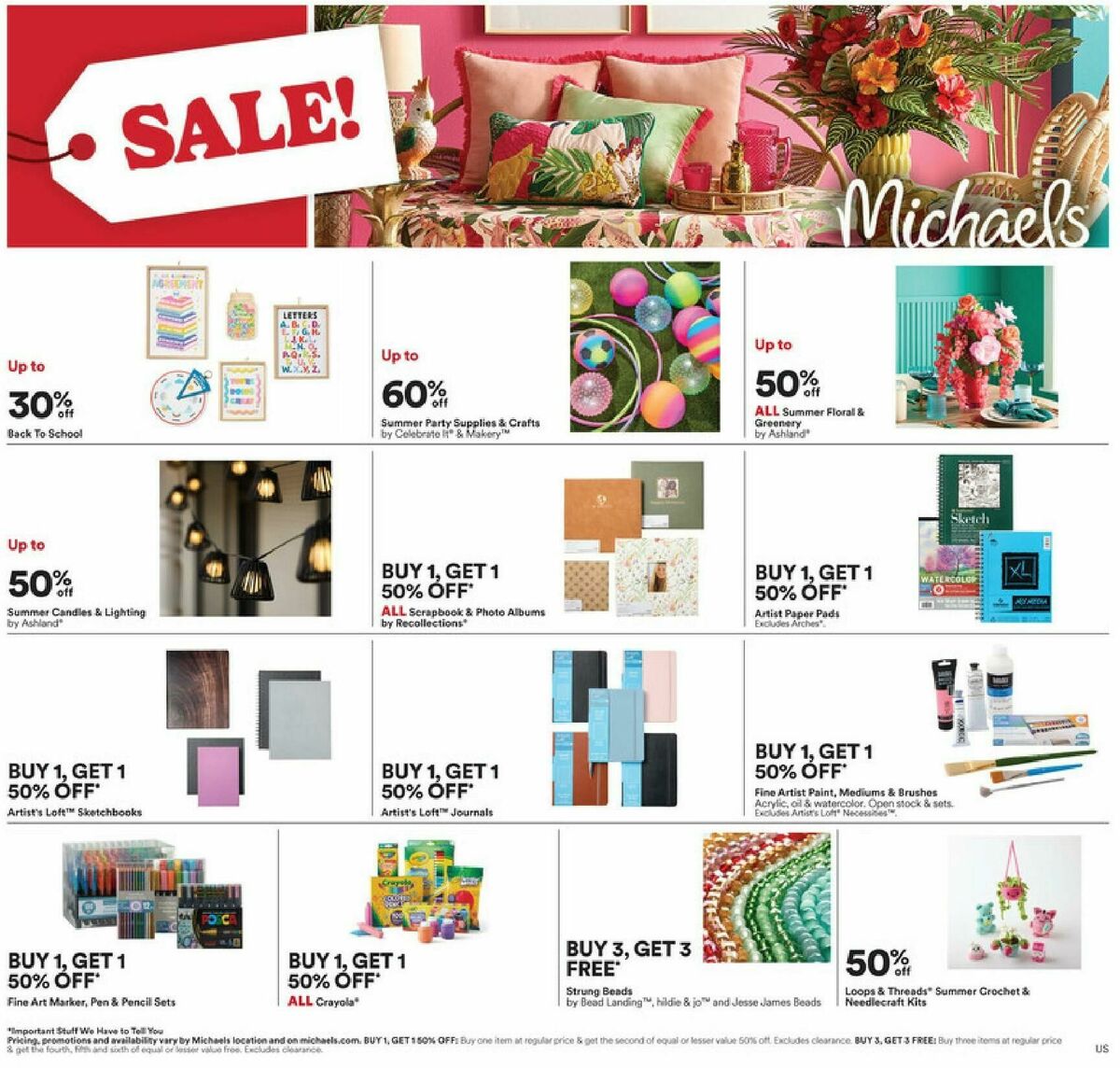 Michaels Weekly Ad from July 5