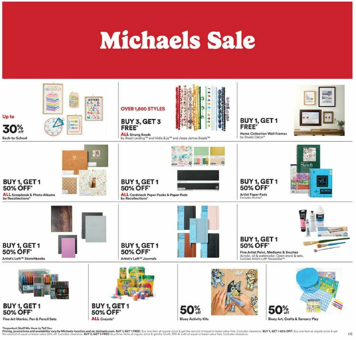 Michaels Weekly Ad from July 12
