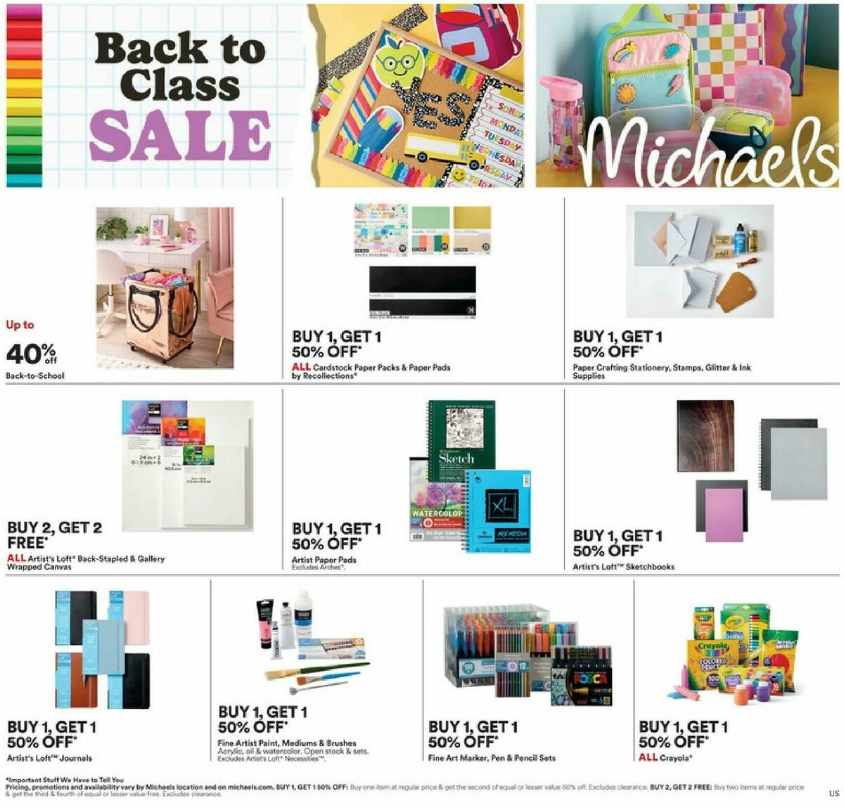 Michaels Weekly Ad from July 19