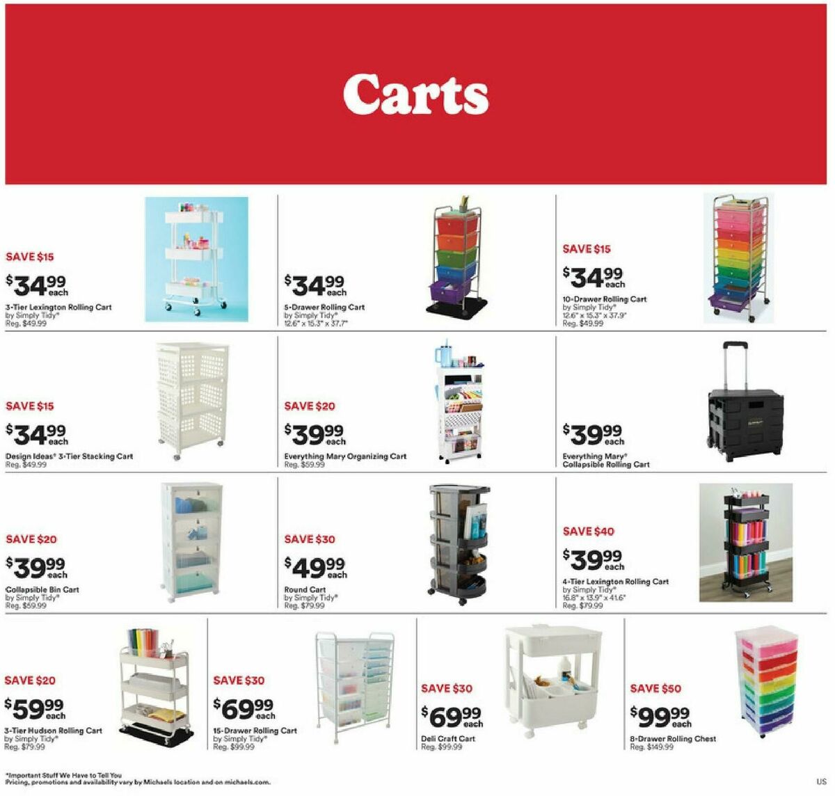 Michaels Weekly Ad from July 19