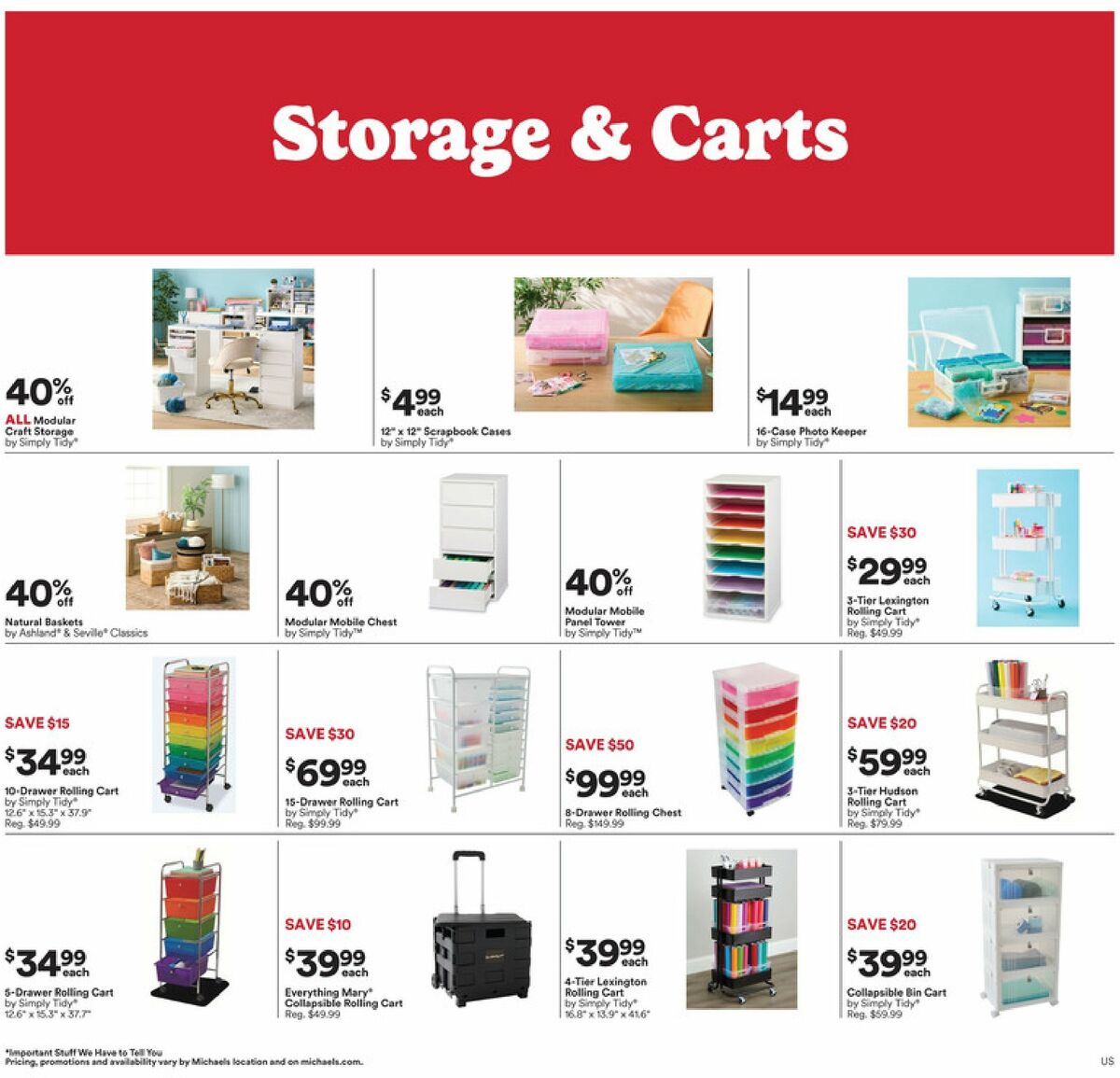 Michaels Weekly Ad from August 9