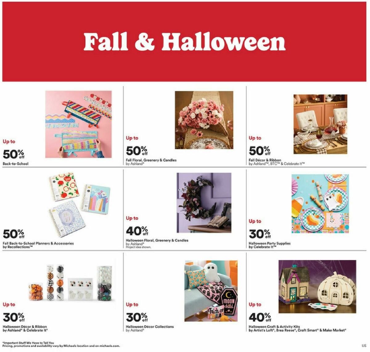 Michaels Weekly Ad from August 23