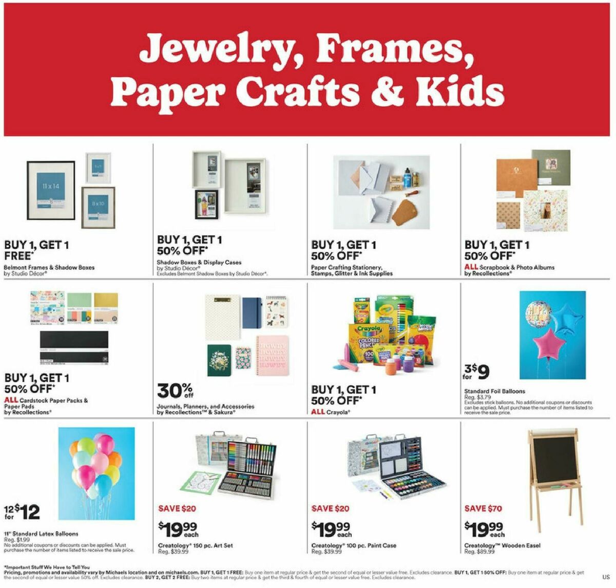 Michaels Weekly Ad from August 23