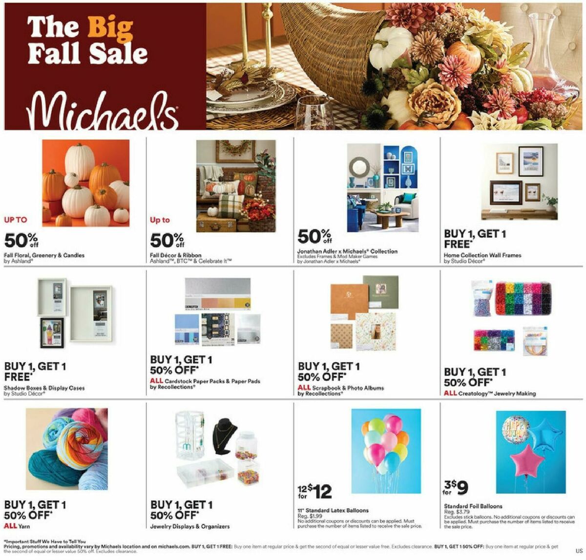 Michaels Weekly Ad from September 6
