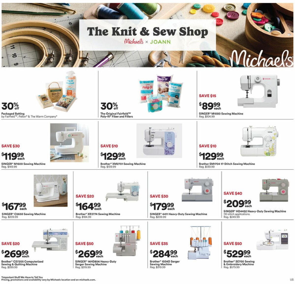 Michaels Weekly Ad from September 13
