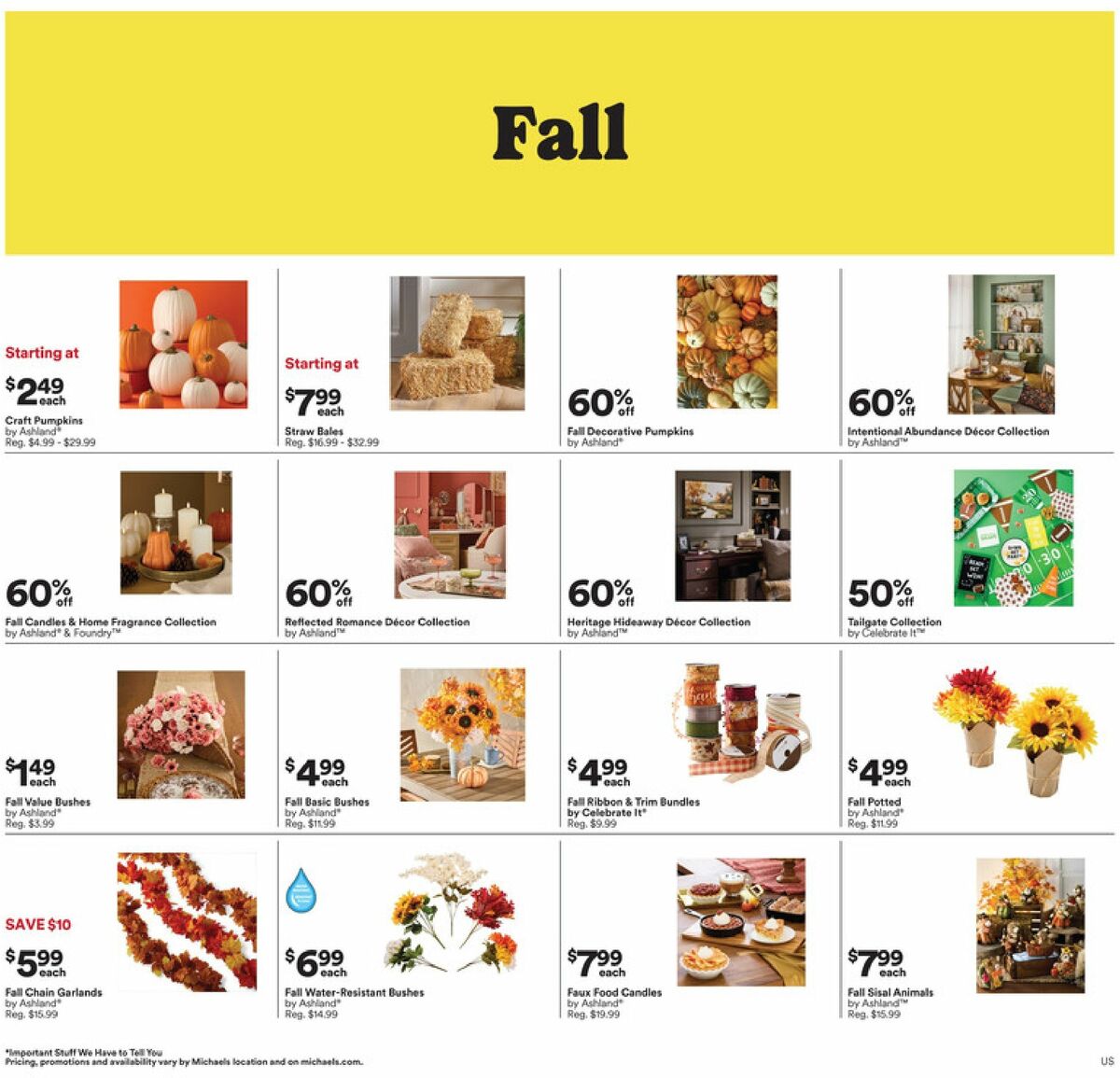 Michaels Weekly Ad from September 13