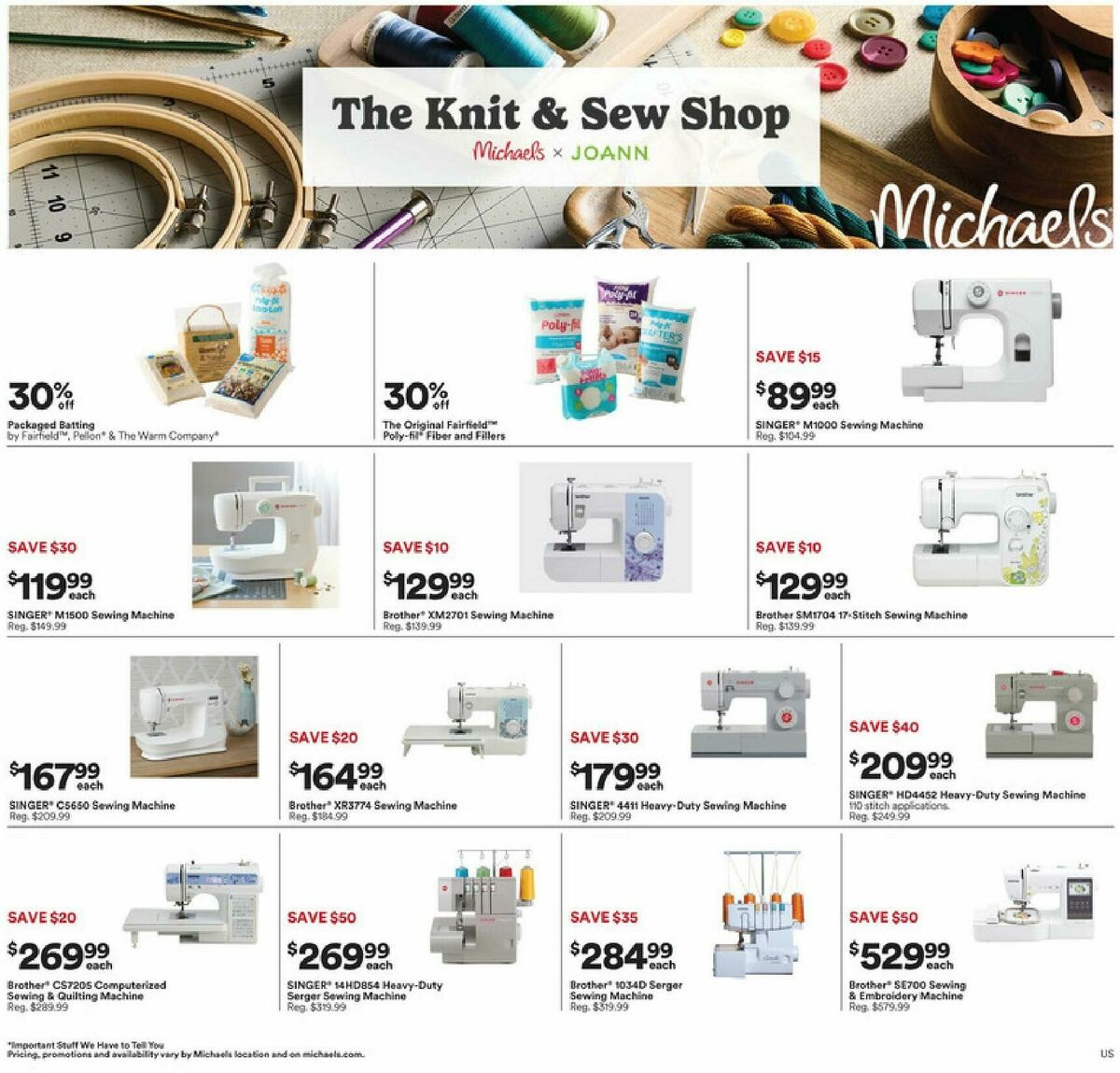 Michaels Weekly Ad from September 20