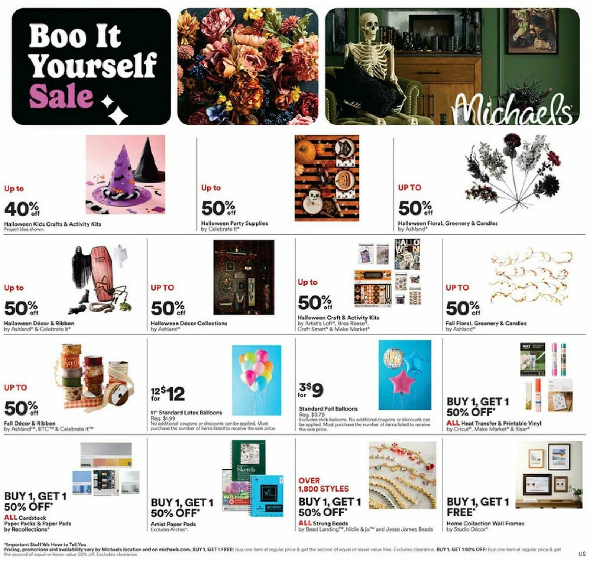 Michaels Weekly Ad from September 27