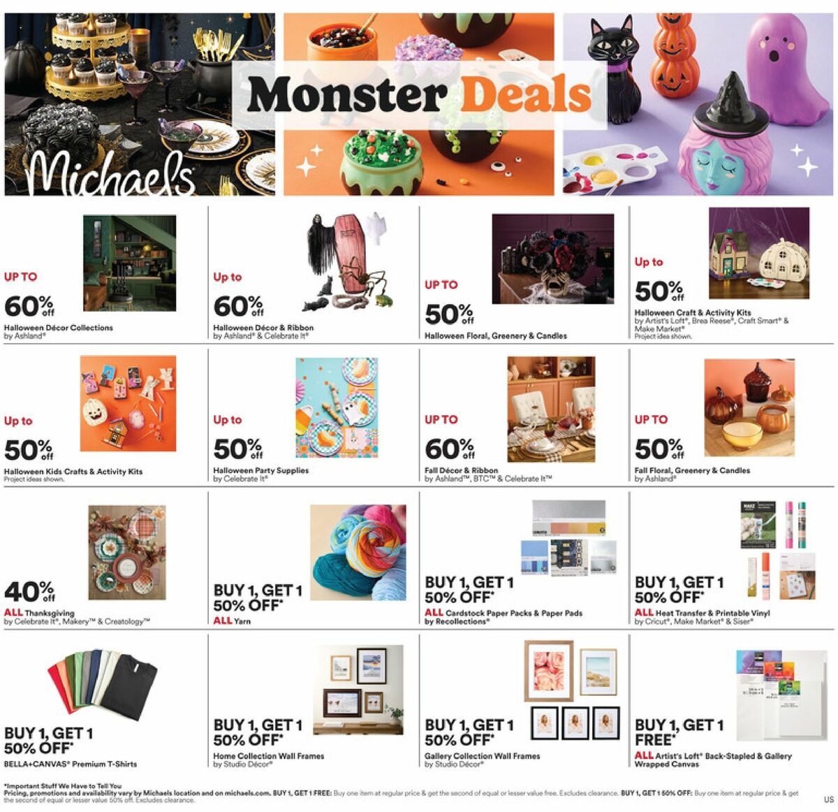Michaels Weekly Ad from October 25