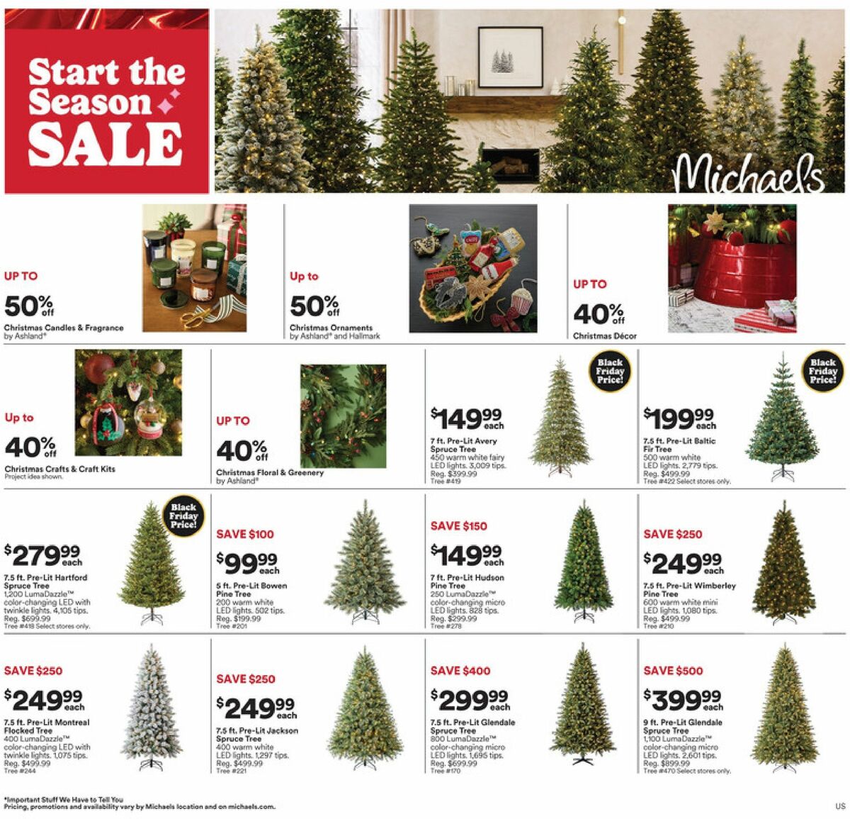 Michaels Weekly Ad from October 25