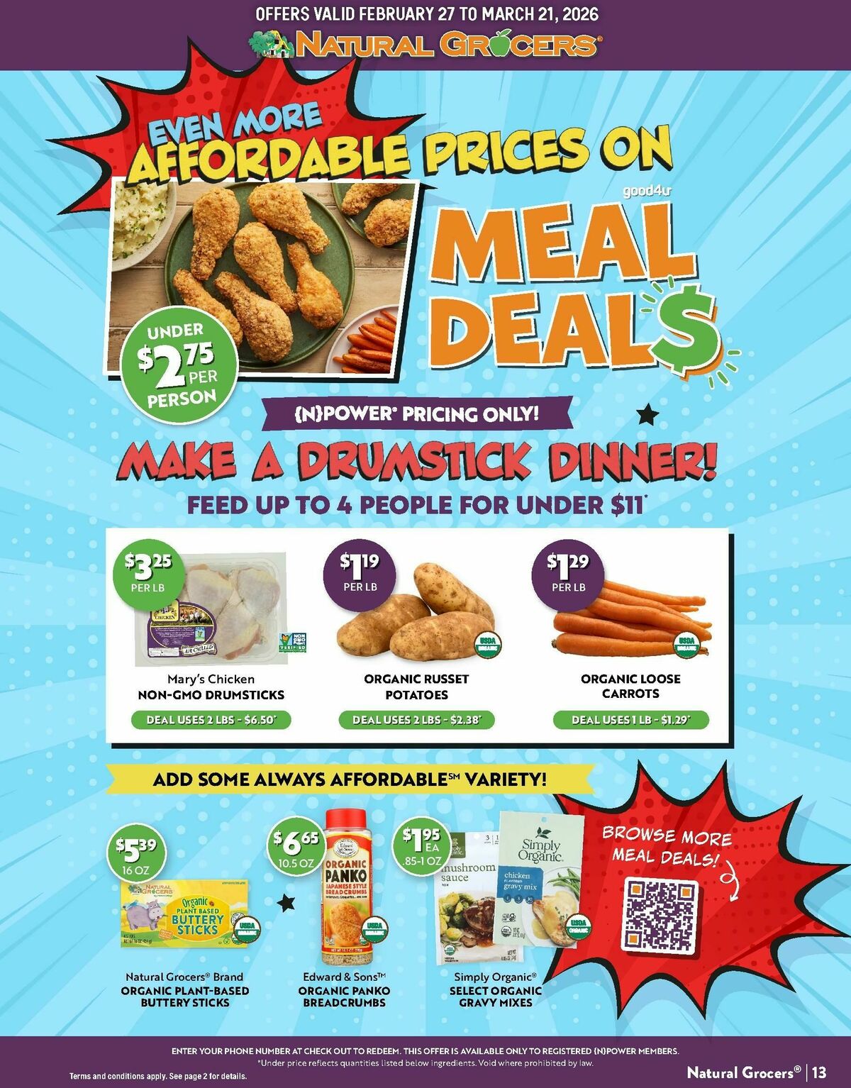 Natural Grocers March Health Hotline Magazine Weekly Ad from February 27
