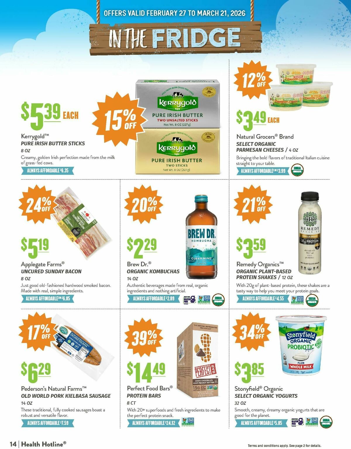 Natural Grocers March Health Hotline Magazine Weekly Ad from February 27