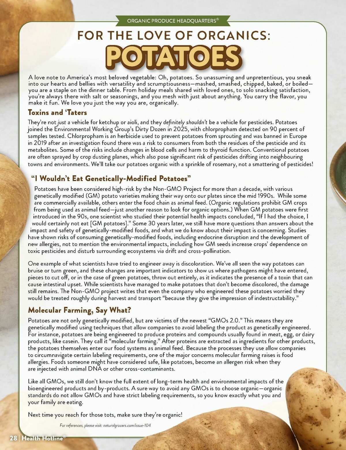 Natural Grocers March Health Hotline Magazine Weekly Ad from February 27