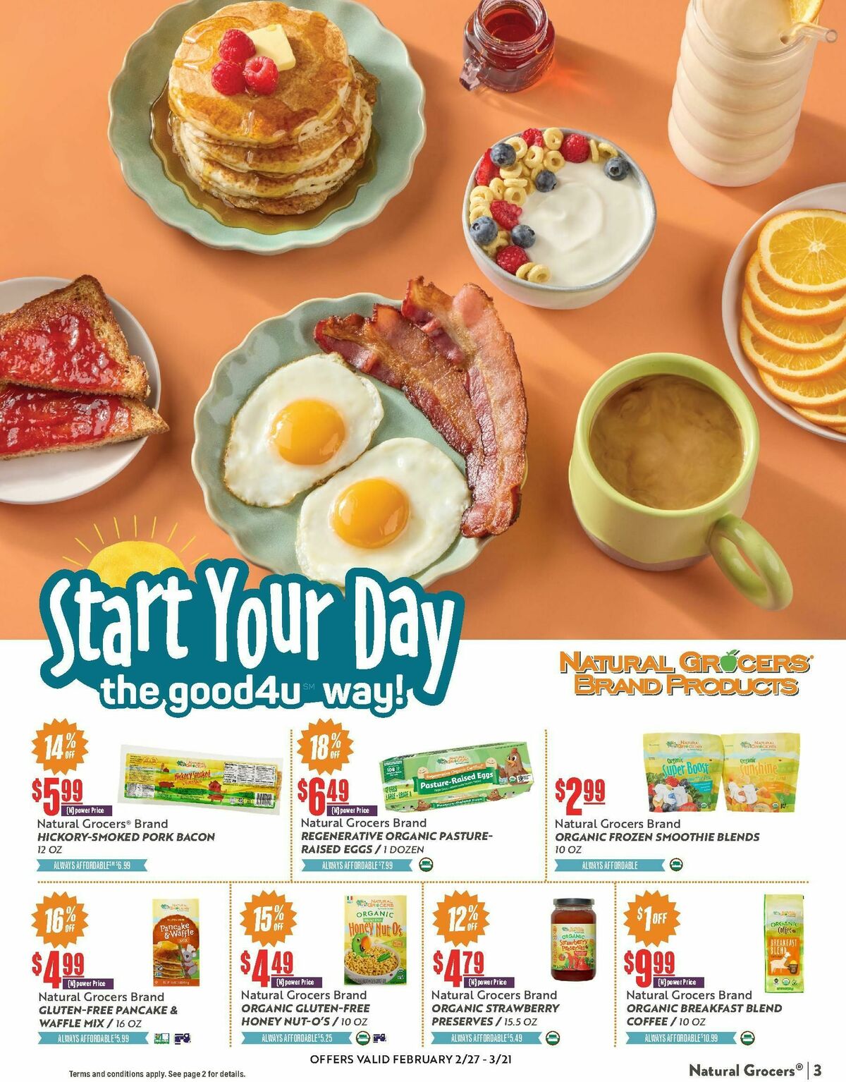 Natural Grocers March Health Hotline Magazine Weekly Ad from February 27