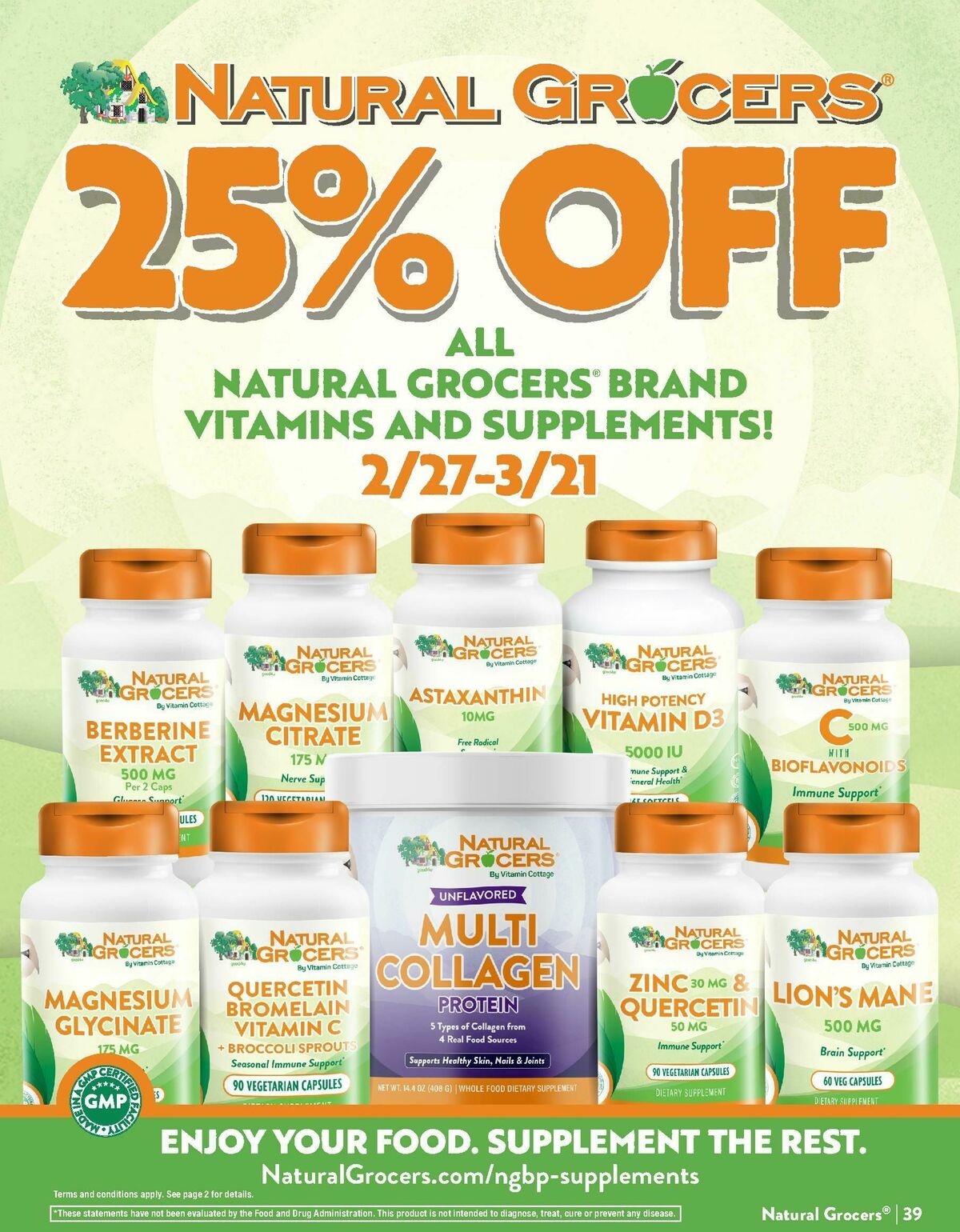 Natural Grocers March Health Hotline Magazine Weekly Ad from February 27