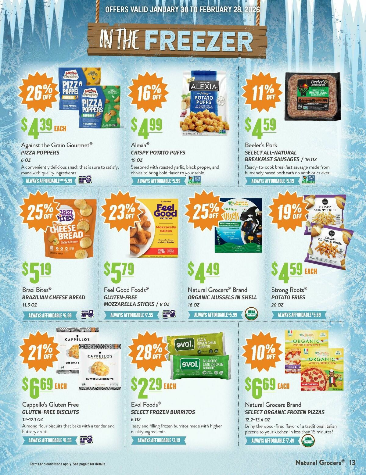 Natural Grocers February Health Hotline Magazine Weekly Ad from January 30