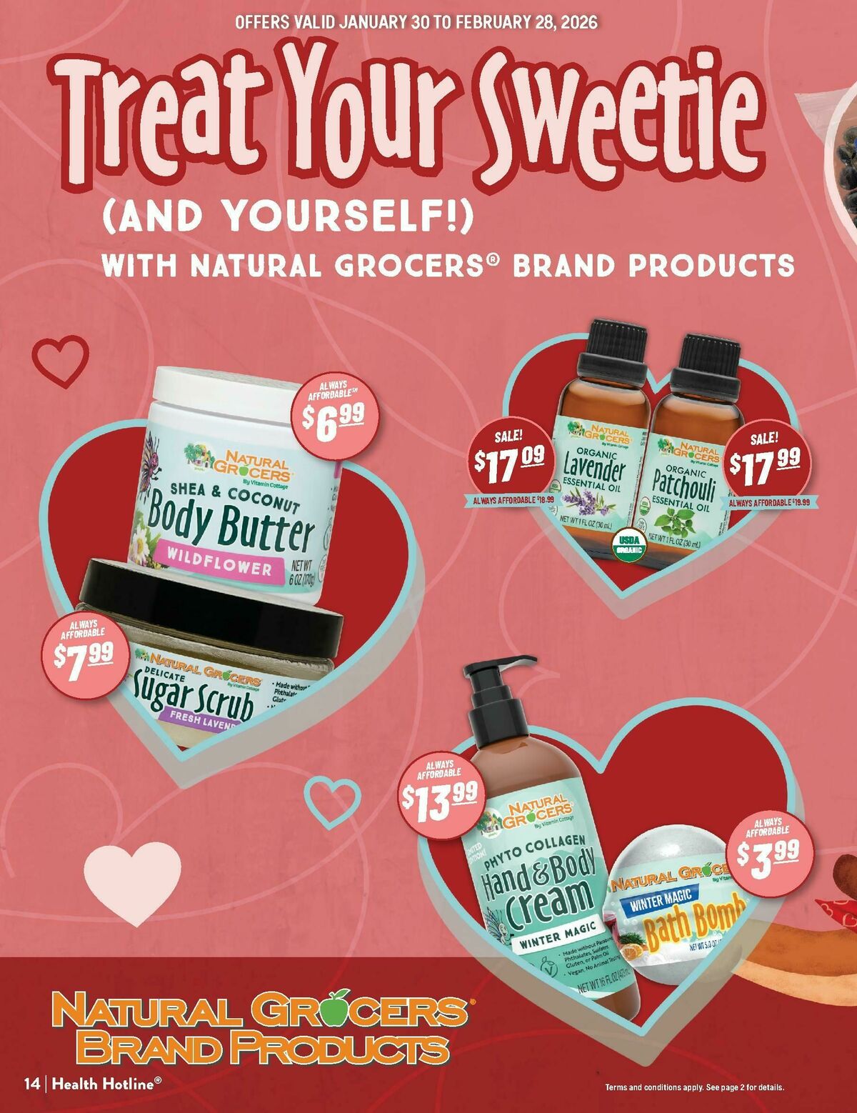 Natural Grocers February Health Hotline Magazine Weekly Ad from January 30
