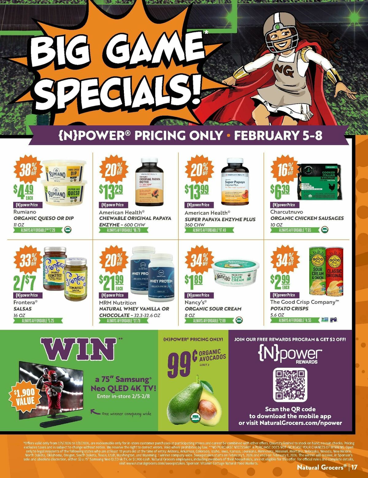 Natural Grocers February Health Hotline Magazine Weekly Ad from January 30