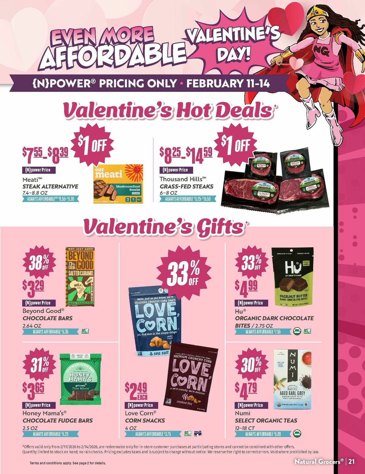 Natural Grocers February Health Hotline Magazine Weekly Ad from January 30