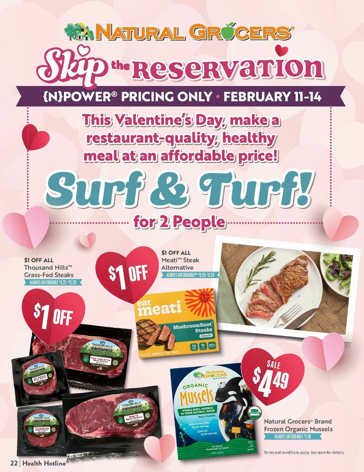 Natural Grocers February Health Hotline Magazine Weekly Ad from January 30