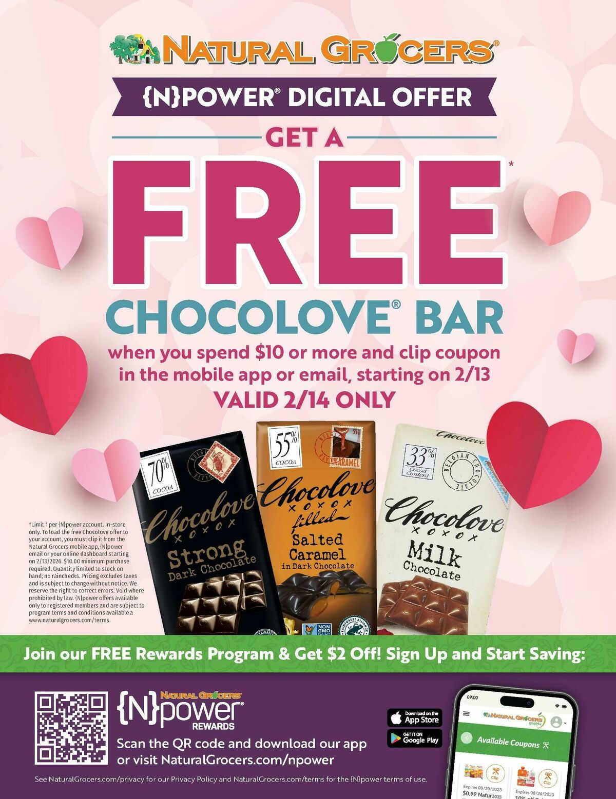 Natural Grocers February Health Hotline Magazine Weekly Ad from January 30