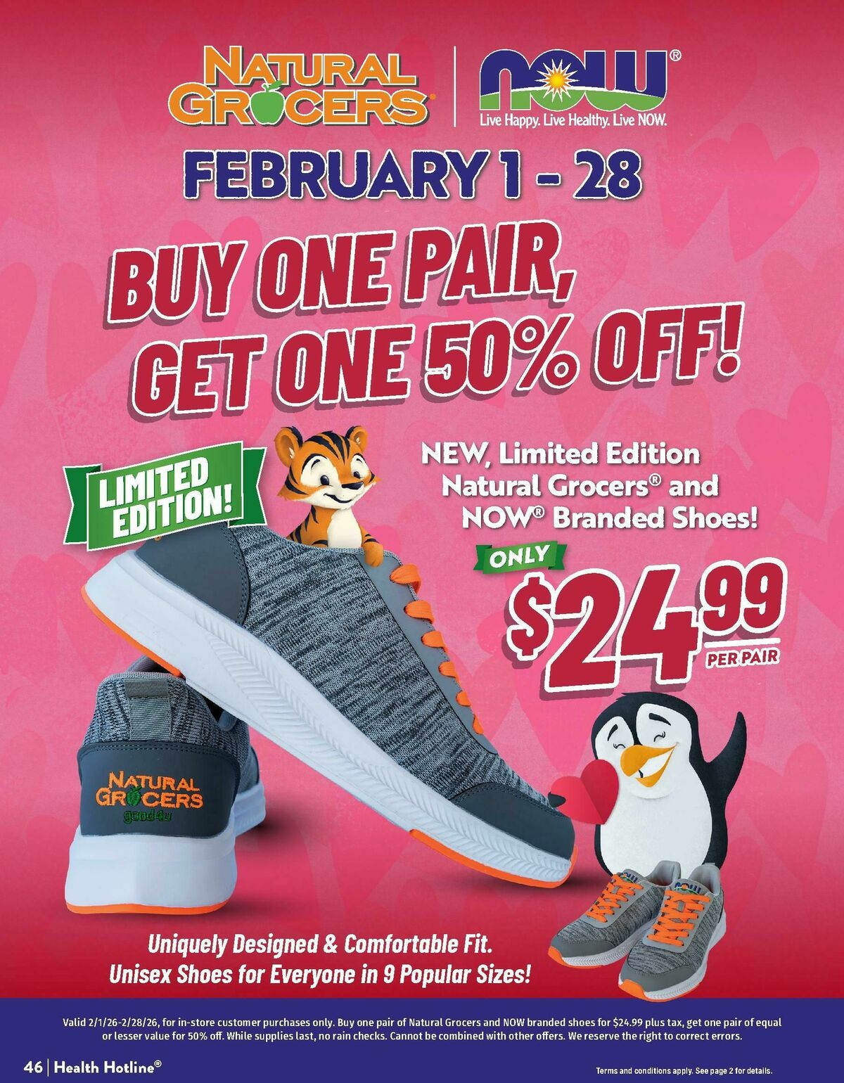 Natural Grocers February Health Hotline Magazine Weekly Ad from January 30